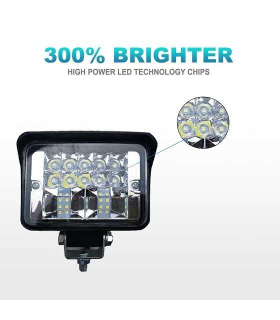 Супер Мощна 54W LED ЛЕД Диоден Фар Работна Лампа Прожектор Задна Светлина 12V / 24V