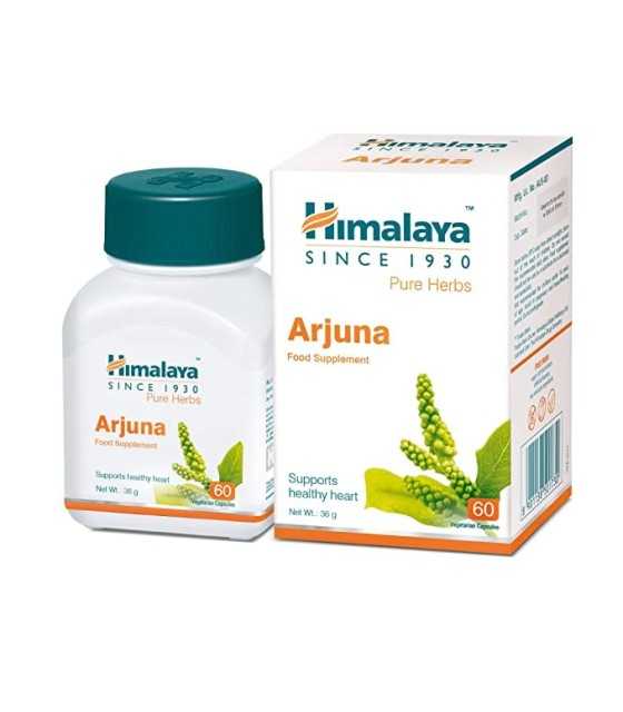 Arjuna Heart WellnessHimalaya Arjuna, θεραπεία των καρδιαγγειακών παθήσεων, Himalaya Arjuna Cardiac Wellness 60 Caps
