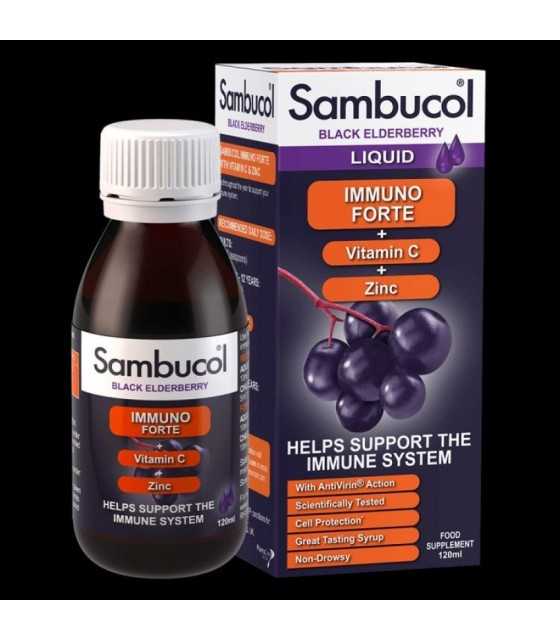 Sambucol, Black Elderberry Syrup, 4 fl oz (120 ml) SAMBUCOL