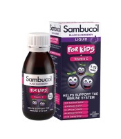 Sambucol for KidsSambucol Black Elderberry Liquid for Kids Σιρόπι για παιδιά + Βιταμίνη C 120ml