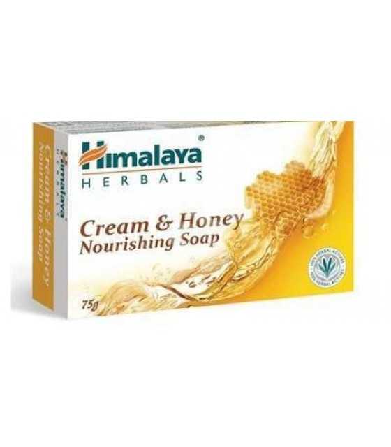 Himalaya Nourishing Cream &amp; Honey Soap 75gr Απαλό καθαριστικό σαπούνι για απαλή και λεία επιδερμίδα