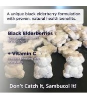 Sambucol Black Elderberry - Kids Chewable Teddies, 60 Tablets МУЛТИВИТАМИНИ