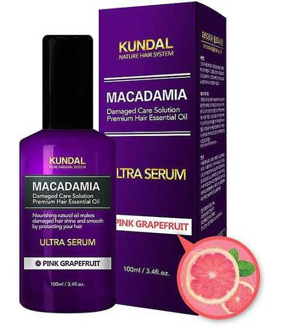 KUNDAL Macadamia Ultra Hair Serum Σέρουμ για τα μαλλιά με Μακαντέμια και Γκρεϊπφρουτ 100ml