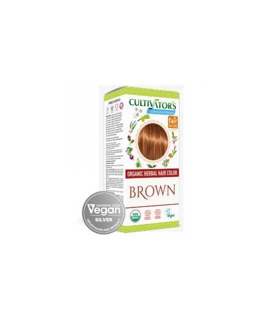 Organic Hair Colour - Βιολογική Βαφή Μαλλιών με Χέννα Καστανό / Brown