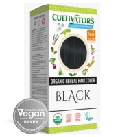 Био билкова боя за коса -черно - Cultivator's цвят на косата