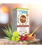Био билкова боя за коса -светло кафяво - Cultivator's цвят на косата