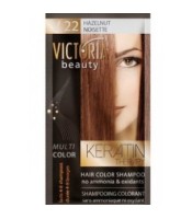 V22 Hair color shampoo HAZELNUT victoria beauty