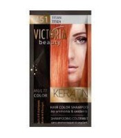 VICTORIA BEAUTY KERATIN THERAPY HAIR COLOUR SHAMPOO V51 TITIAN 40ml