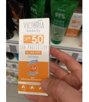Sun Protection SPF 50 - All Skin Types - Face Cream victoria beauty