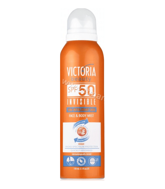 VICTORIA BEAUTY ΑΝΤΙΗΛΙΑΚΟ INVISIBLE FACE &amp; BODY MIST SPF50 150ml