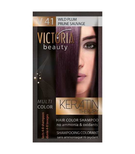 V41 Hair color shampoo WILD PLUM victoria beauty