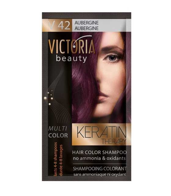 V42 Hair color shampoo AUBERGINE victoria beauty