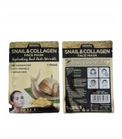 Haokali 10Pcs Snail & Collagen Facial Mask Sheet Face Mask Haokali