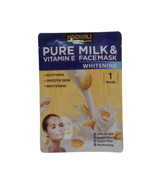 Хаокали Чисто мляко и маска за лице с витамин Е МАСКИ ЗА КРАСОТА