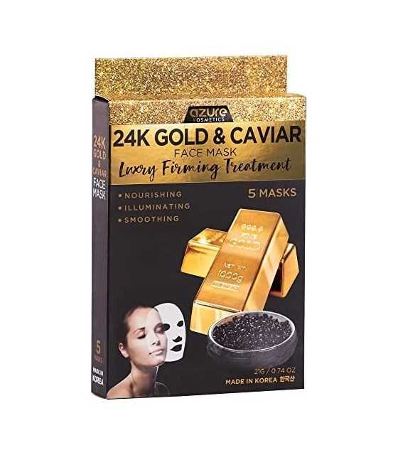 Haokali 24K Gold & Caviar Face Masks Luxury Firming Treatment Haokali