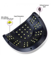 Sun C4 Plus Професионална UV LED лампа за нокти за сушене на нокти 57 светодиода Машина Smart Home