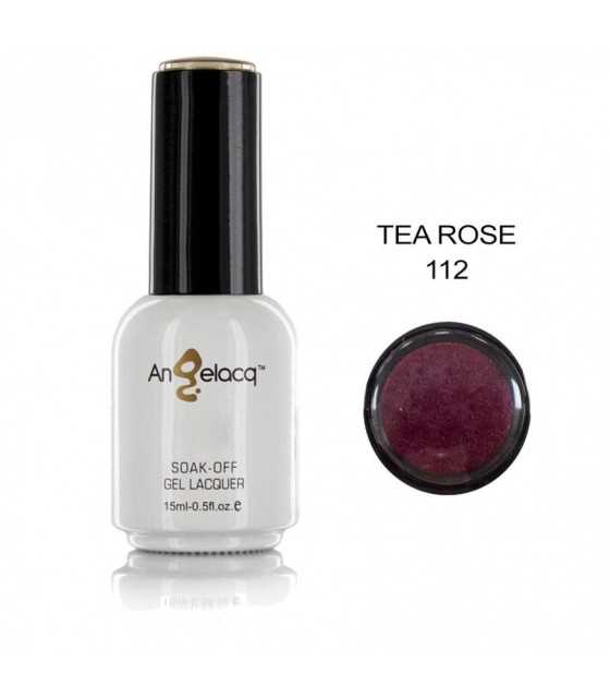 Semi-permanent Professional Nail Polish, Angelacq Perle Tea Rose 112 15ml