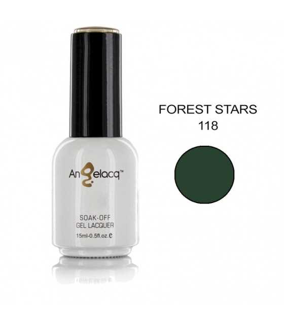 Semi-permanent Professional Nail Polish,  Angelacq Forest Stars 118, 15ml
