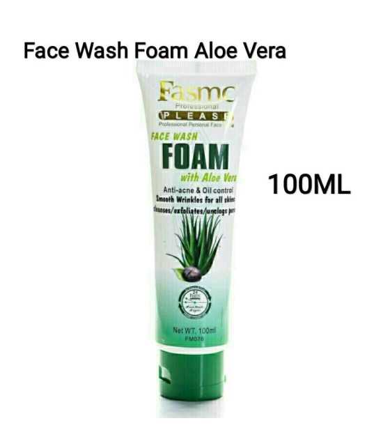Fasmc Face Wash Foam With Aloe Vera Anti-acne, 100ML wokali