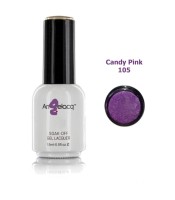 Ημιμόνιμο επαγγελματικό βερνίκι νυχιών,  Angelacq Candy Pink 105, 15ml