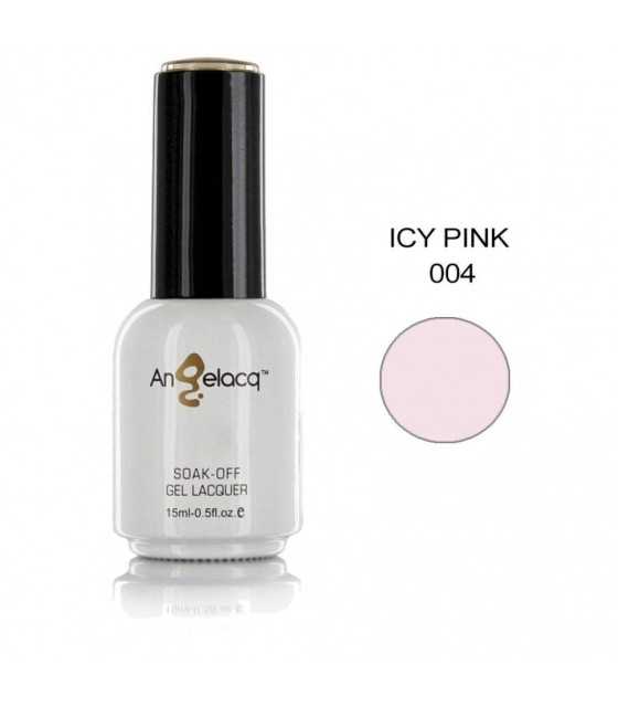 Полупостоянен професионален лак за нокти, ANGELACQ Icy Pink 004, 15ml