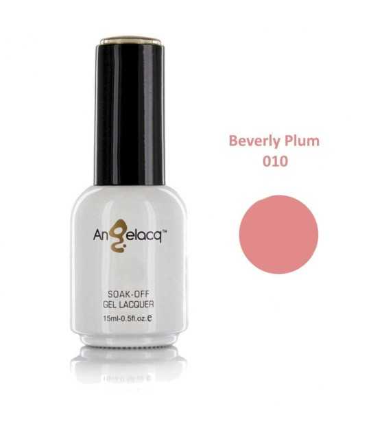 Semi-permanent Professional Nail Polish, Angelacq Beverly Plum 010, 15ml