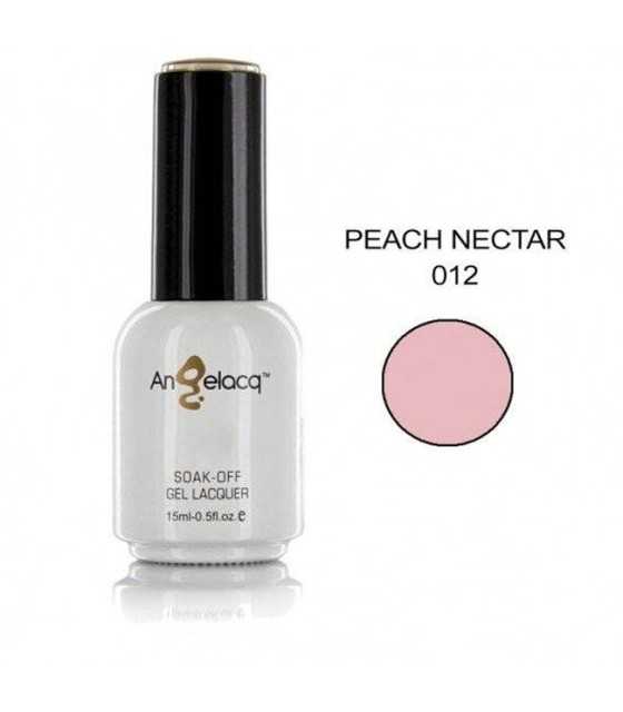 Semi-permanent Professional Nail Polish, Angelacq Peach Nectar 012, 15ml