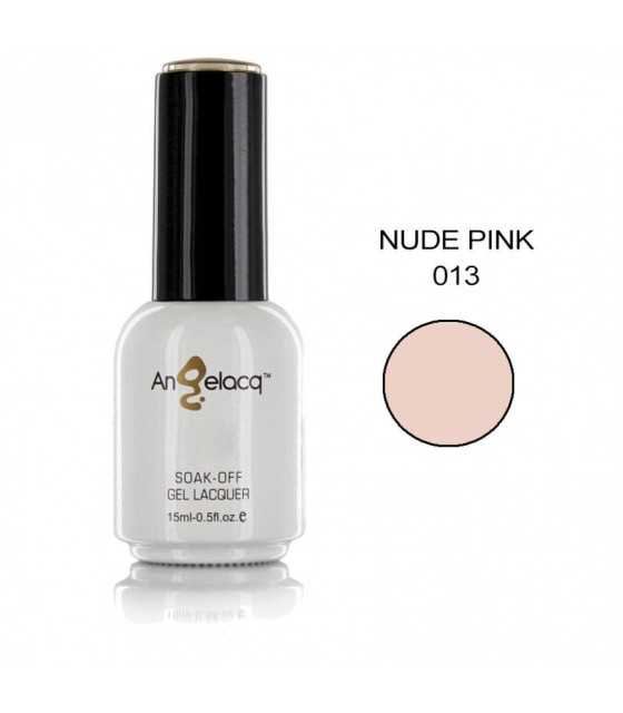 Semi-permanent Professional Nail Polish, Angelacq Nude Pink 013, 15ml