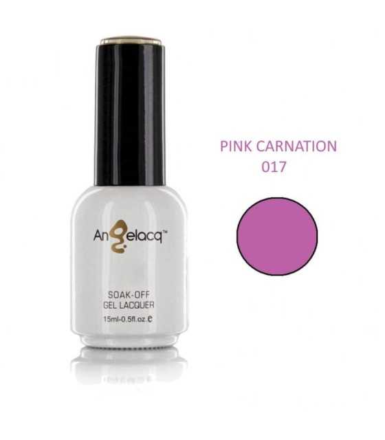 Semi-permanent Professional Nail Polish, Angelacq Pink Carnation 017, 15ml