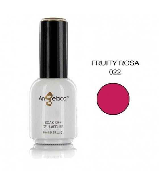 Полупостоянен професионален лак за нокти, Angelacq Fruity Rosa 022, 15ml