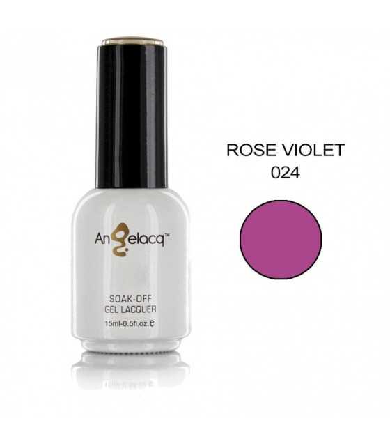 Semi-permanent Professional Nail Polish, Angelacq Rose Violet 024, 15ml