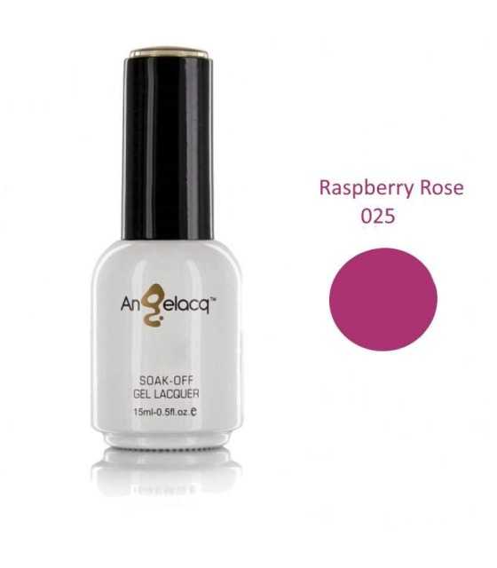 Полупостоянен професионален лак за нокти, Angelacq Raspberry Rose 025, 15ml