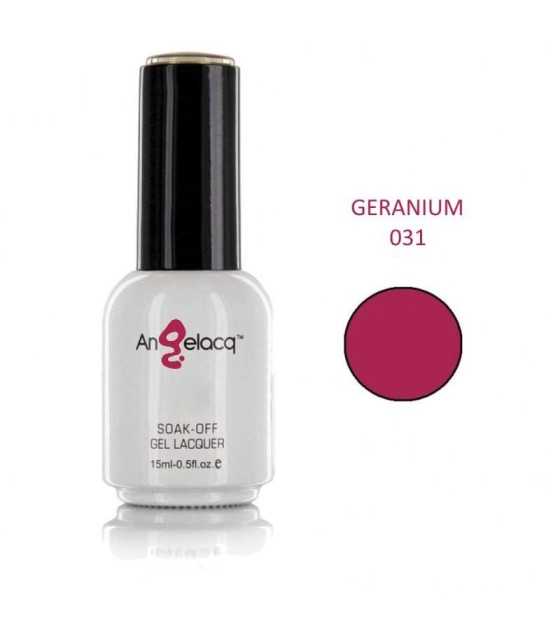 Semi-permanent Professional Nail Polish, Angelacq Geranium 031, 15ml