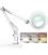 Led Desk Lamp, Clip Led Light Desk Desk Lamp, Folding Clip Magnifier Lamp Led Ring Lamp with 5X USB