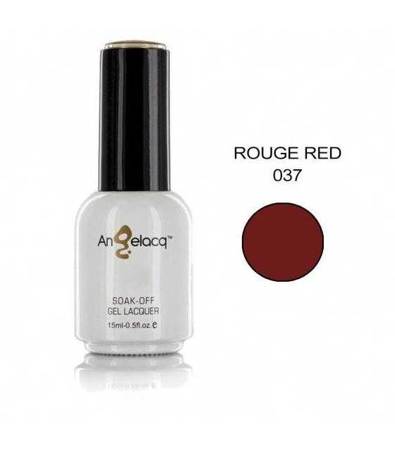 Semi-permanent Professional Nail Polish, Angelacq ROUGE RED 037, 15ml