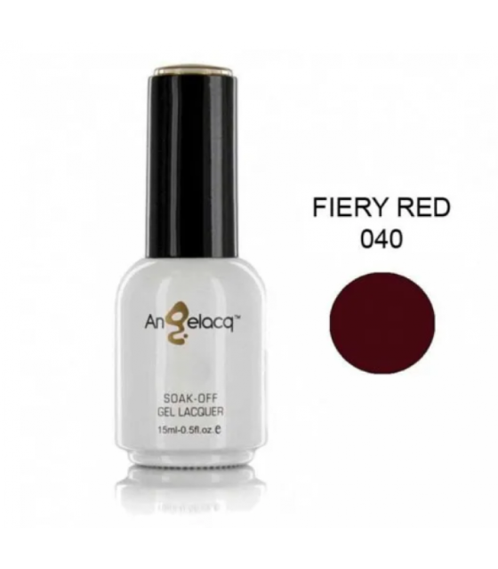 Semi-permanent Professional Nail Polish ANGELACQ claret red 005, 15ml