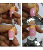 french Smile Line Nail Art Manicure Edge Trimmer Резачка за нокти Акрилен инструмент с 11 размера