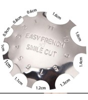 rench Smile Line Nail Art Manicure Edge Trimmer Nail Cutter Acrylic Tool with 11 Sizes