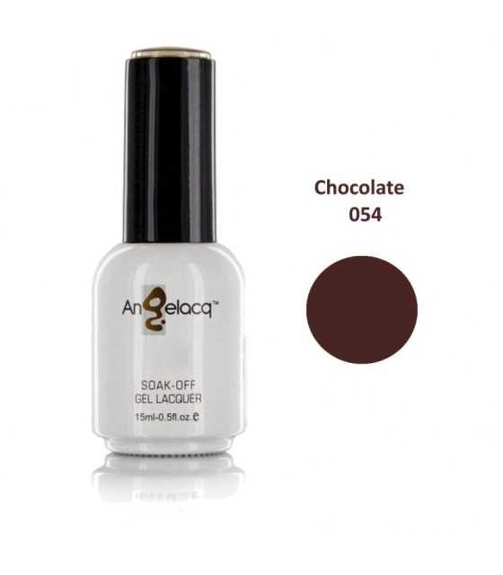 Полупостоянен професионален лак за нокти, Angelacq Chocolate 054, 15ml