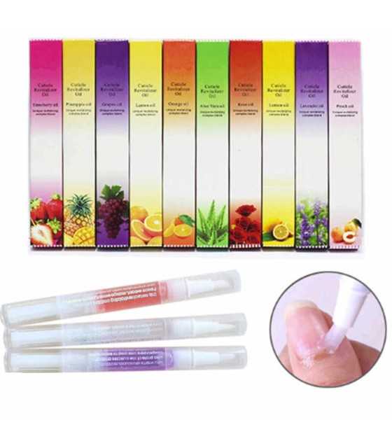 12pcs Cuticle Revitalizer Oil Manicure Softener Pen Care Tool Nail Art Treatment