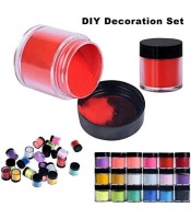 24 Perfect Colors Acrylic Nail Colors Without UV/LED Lamp DIY 3D Decoration Set 24 Color