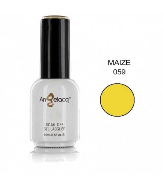 Полупостоянен професионален лак за нокти, Angelacq Maize 059, 15ml