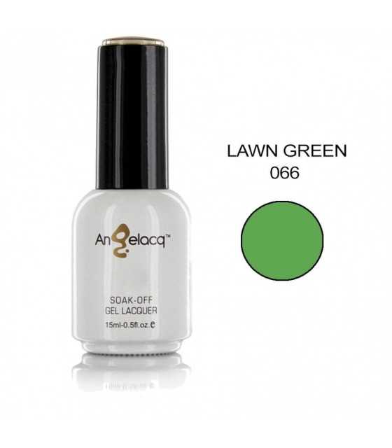 Полупостоянен професионален лак за нокти, Angelacq Lawn Green 066, 15ml