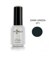 Semi-permanent Professional Nail Polish, Angelacq Dark Green 071, 15ml