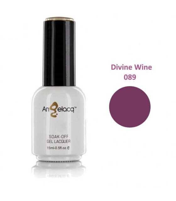 Semi-permanent Professional Nail Polish, Angelacq Divine Wine 089, 15ml