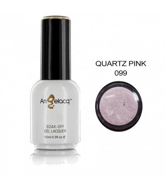 Полупостоянен професионален лак за нокти, ANGELACQ Perle Quartz Pink 099, 15ml
