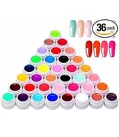 36 цвята Pots Cover Pure UV гел за Nail Art Tips Extension Manicure Smart Home