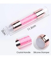 Комплект плочи за щамповане с двустранен щампован за нокти Jelly Silicone Stamper