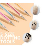 5PCS Double-Ended Brush and Dotting Tool Kit