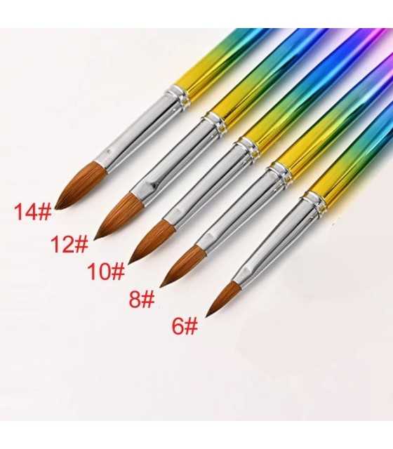 Дамски UV гел за изграждане на нокти Направи си сам писалка за маникюр Sable Четка за рисуване на нокти